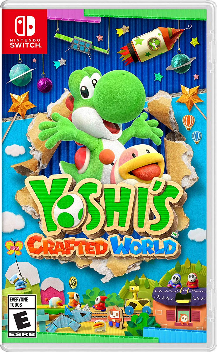 Yoshi's Crafted World | Portada Americana – Nintendo Switch. – NINtheorist